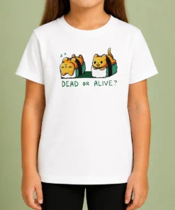 Nice Good Cat Sushi Dead Or Alive Kids T-Shirt