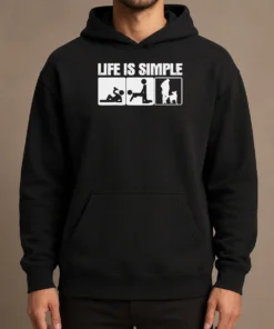 Nice Good Life Is Simple Drinking Dog Funny Beer Patrol Police K9 Hoodie