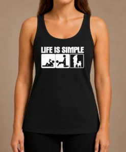 Nice Good Life Is Simple Drinking Dog Funny Beer Patrol Police K9 Tank Top