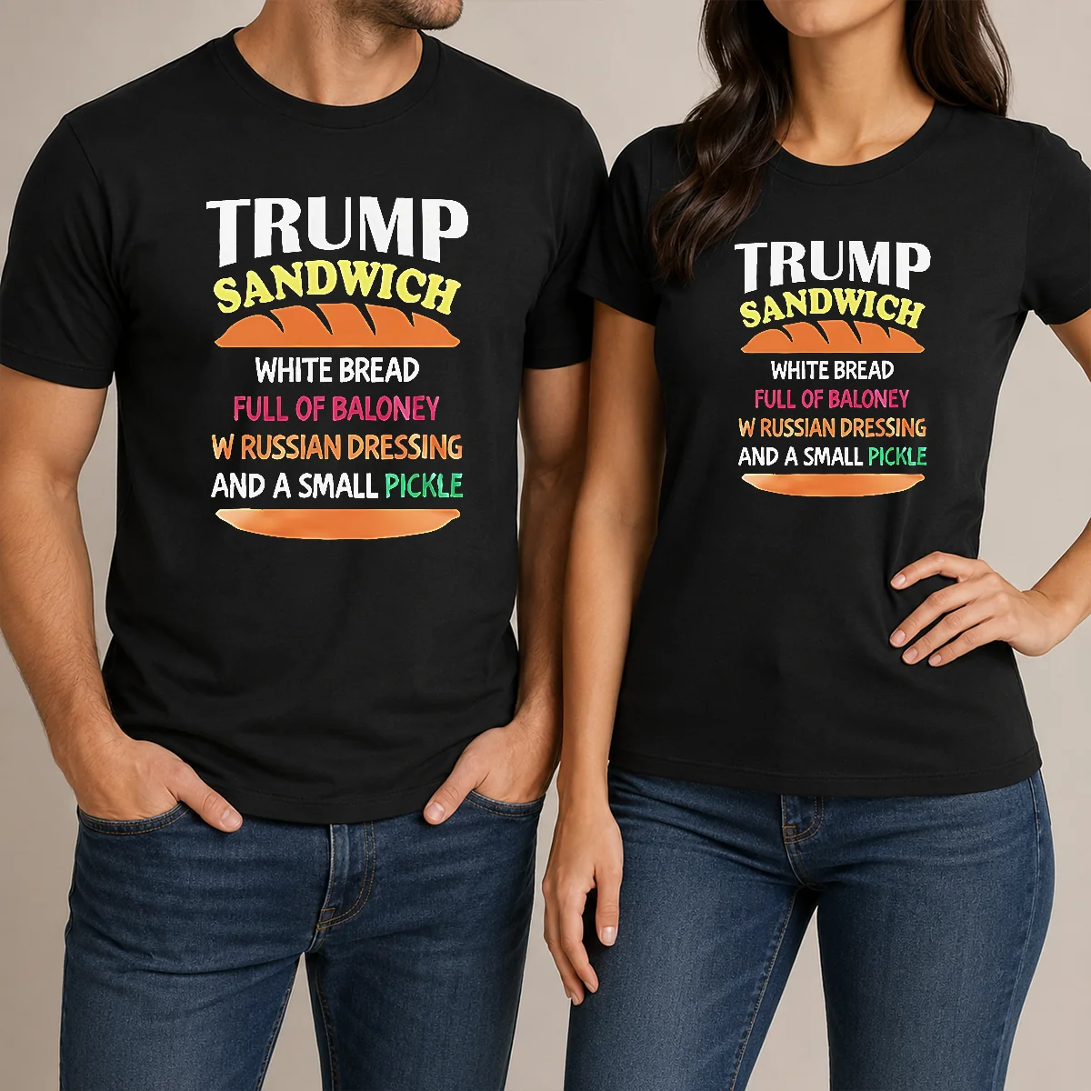Nice Hot Donald Trump Sandwich White Shirt Nice Hot Donald Trump Sandwich White Shirt