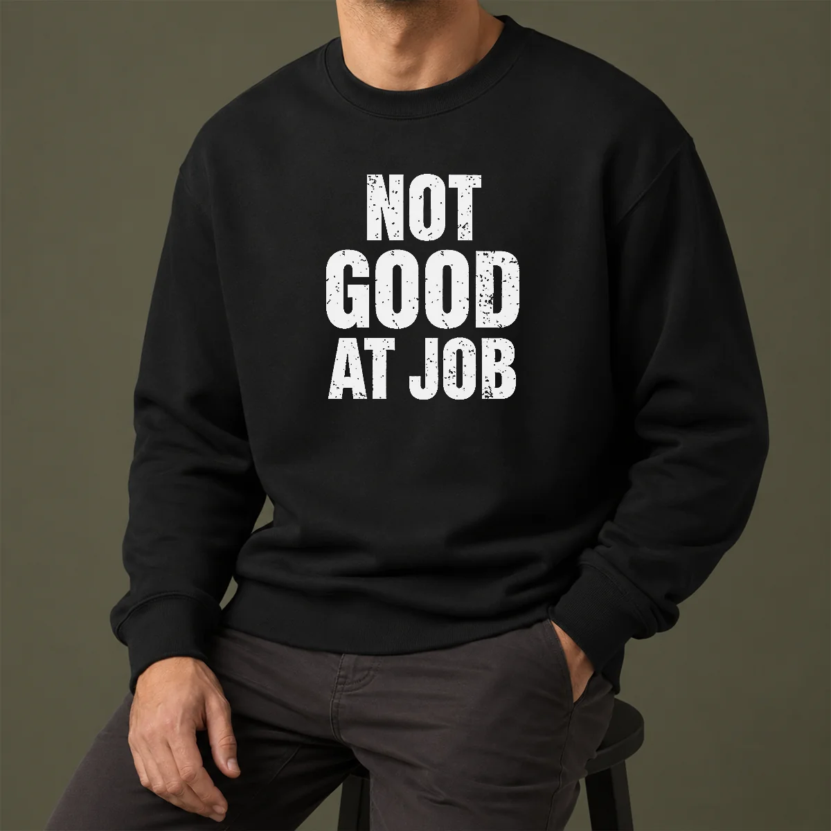 Nice Not Good At Job Geek Sweater