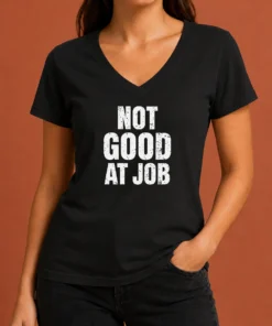 Nice Not Good At Job Geek V-Neck Shirt