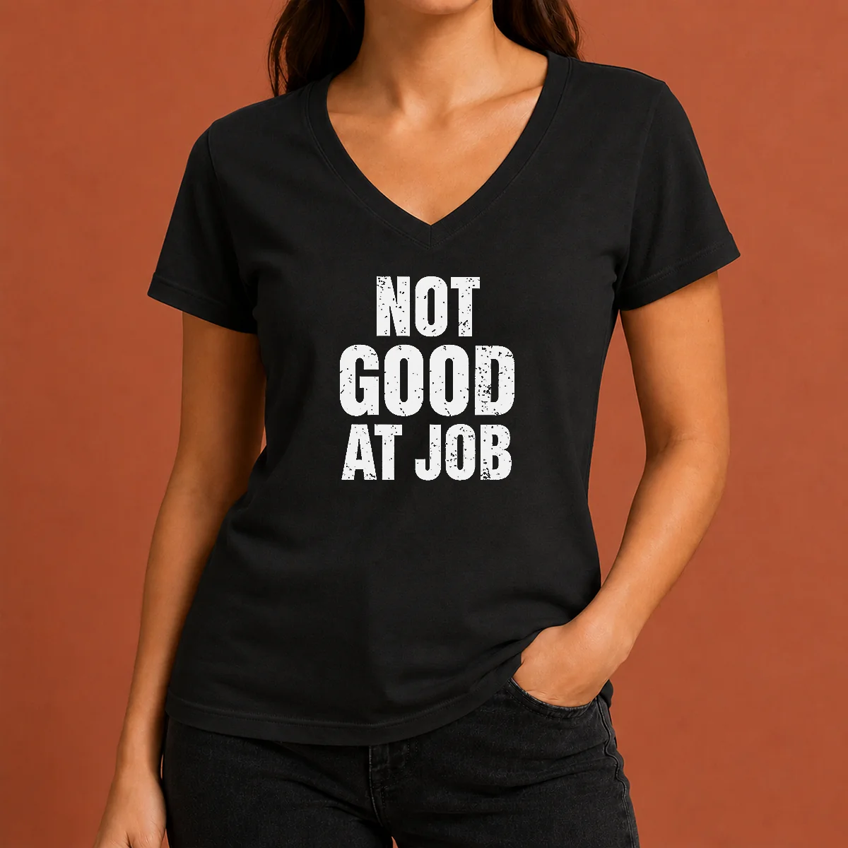 Nice Not Good At Job Geek V-Neck Shirt Nice Not Good At Job Geek V-Neck Shirt