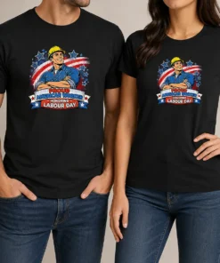 Nice Patriotic Labour Day Worker Pop Art