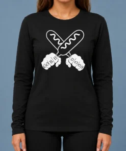 Nice Top Corndog Knuckles Hotdog Long Sleeve Shirt