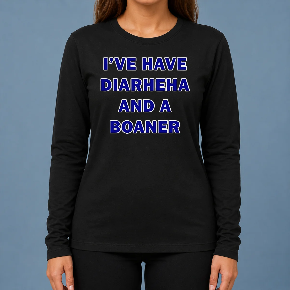 Nice Top I'Ve Have Diarheha And A Boaner Long Sleeve Shirt