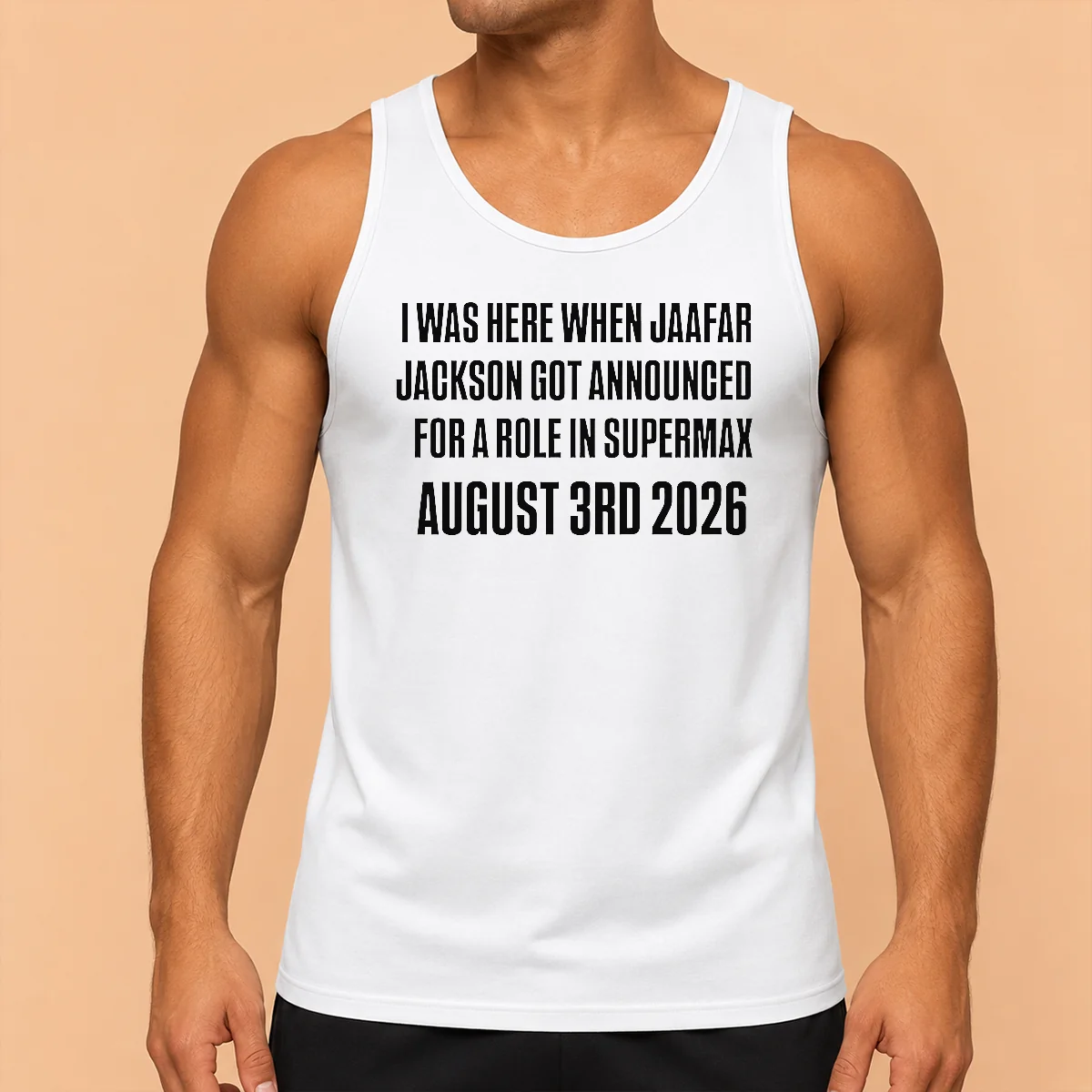 Nice Top I Was Here When Jaafar Jackson Got Announced For A Role In Supermax August 3rd 2026 Tank Top