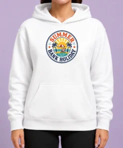Nice Top Vintage Badge Summer Bank Holiday Relax Enjoy Unwind Hoodie