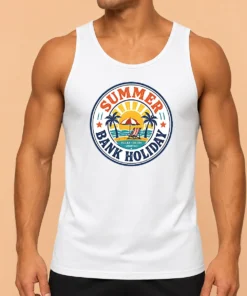 Nice Top Vintage Badge Summer Bank Holiday Relax Enjoy Unwind Tank Top