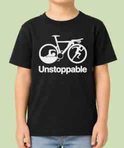 Nice Unstoppable Triathlon Kids T-Shirt