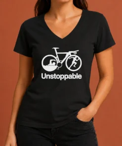 Nice Unstoppable Triathlon V-Neck Shirt