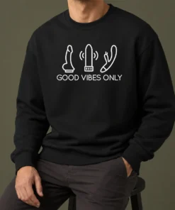 Nice Vibes Only Adult Vibrator Novelty Wellness Sweater