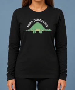 Official Normal Distribusaurus Geek Long Sleeve Shirt