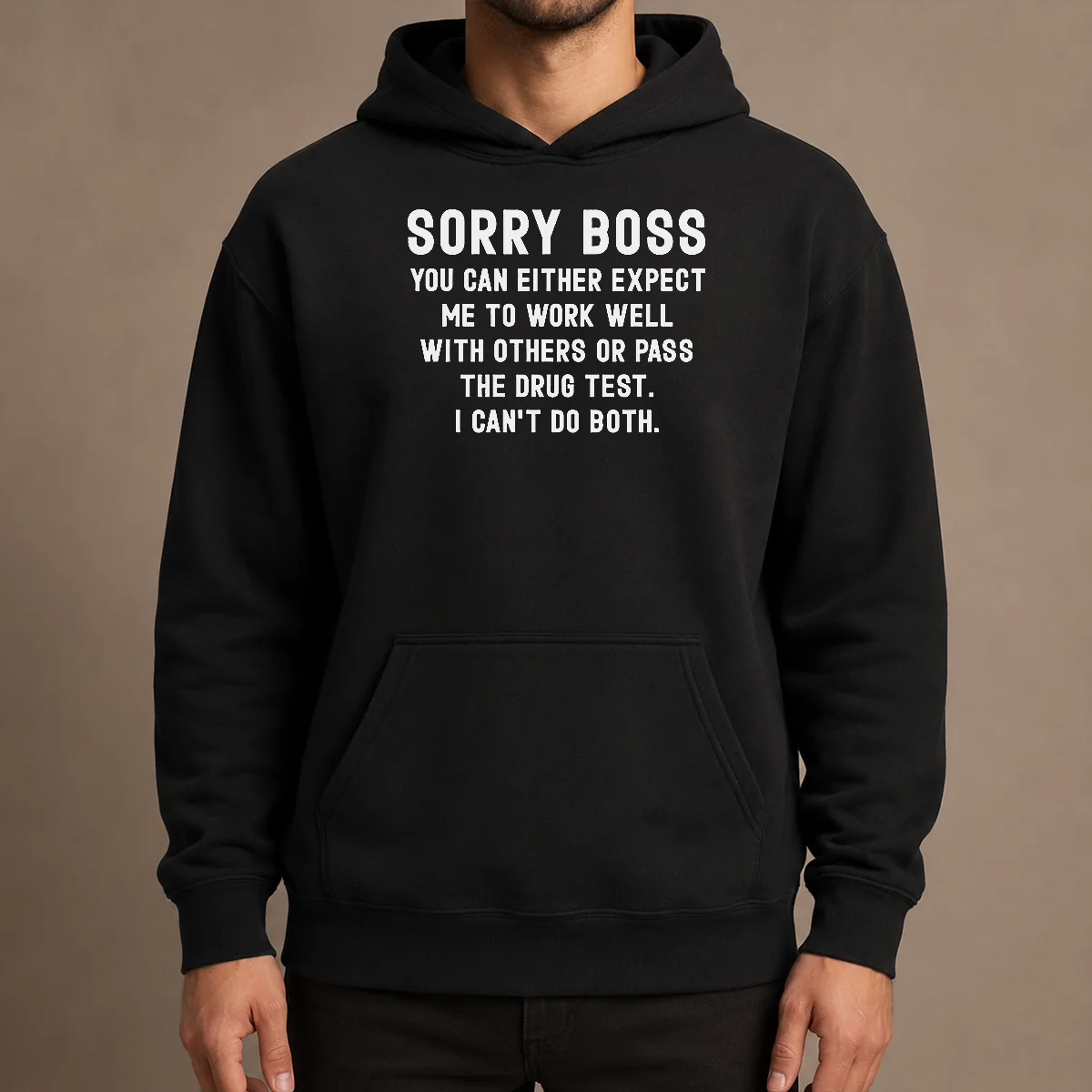 Official Sorry Boss Dark Humor Geek Hoodie