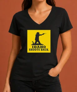 Premium Awesome Idaho Shoots Back V-Neck Shirt