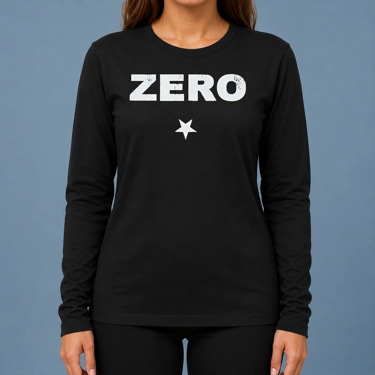 Premium Funny Distressed Zero Star Logo Smashing Pumpkins Long Sleeve Shirt