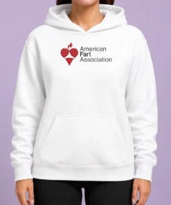 Premium Nice American Fart Association Parody Logo Hoodie