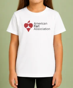 Premium Nice American Fart Association Parody Logo Kids T-Shirt