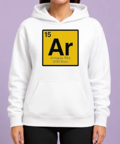 Premium Pretty Armalite Rifle 15 Periodic Table Style AR 15 Hoodie