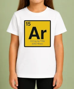 Premium Pretty Armalite Rifle 15 Periodic Table Style AR 15 Kids T-Shirt