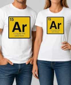 Premium Pretty Armalite Rifle 15 Periodic Table Style AR 15