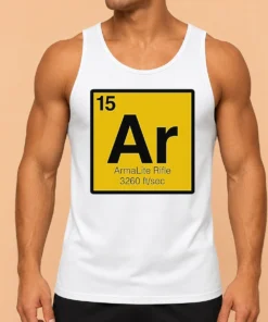 Premium Pretty Armalite Rifle 15 Periodic Table Style AR 15 Tank Top