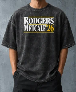 Premium Pretty Rodgers Metcalf '26 NFL Washed T-Shirt