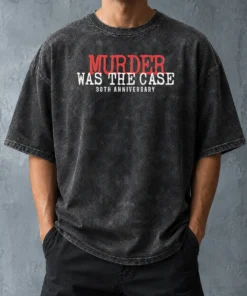 Premium Top Murder Was The Case 30th Anniversary Snoop Dogg Washed T-Shirt