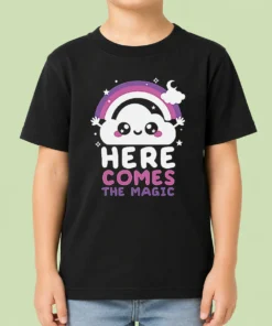Pretty Cloud Here Comes The Magic Kids T-Shirt
