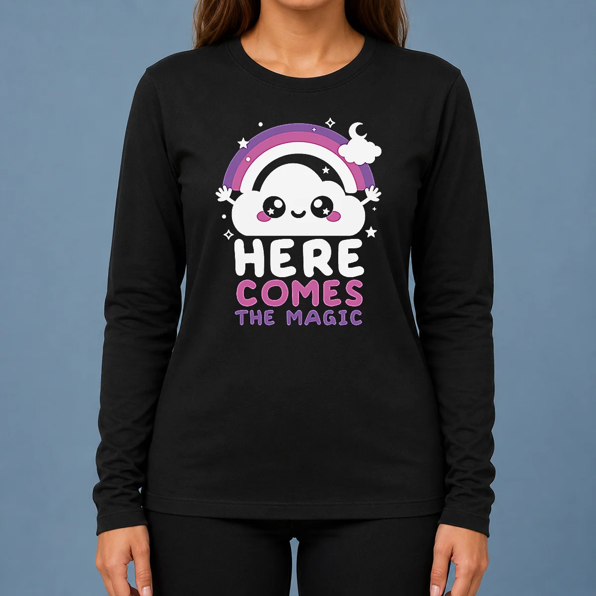 Pretty Cloud Here Comes The Magic Long Sleeve Shirt