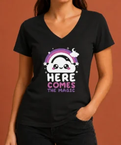 Pretty Cloud Here Comes The Magic V-Neck Shirt