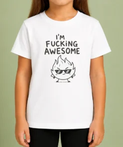Pretty Good I'M Fing Awesome Kids T-Shirt