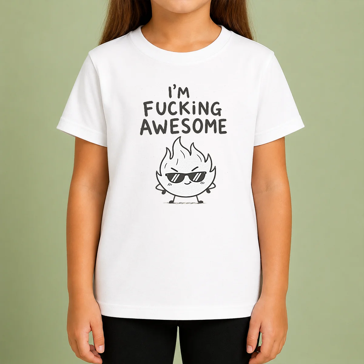 Pretty Good I'M Fing Awesome Kids T-Shirt