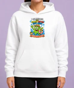 Pretty Nice Brain Biter Splash Pixel Survival Hoodie