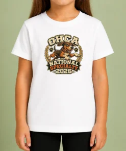 Pretty OHCA National Specialty 2026 Hunting Dog Mascot Kids T-Shirt