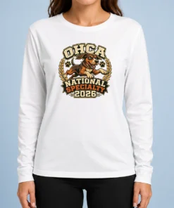 Pretty OHCA National Specialty 2026 Hunting Dog Mascot Long Sleeve Shirt
