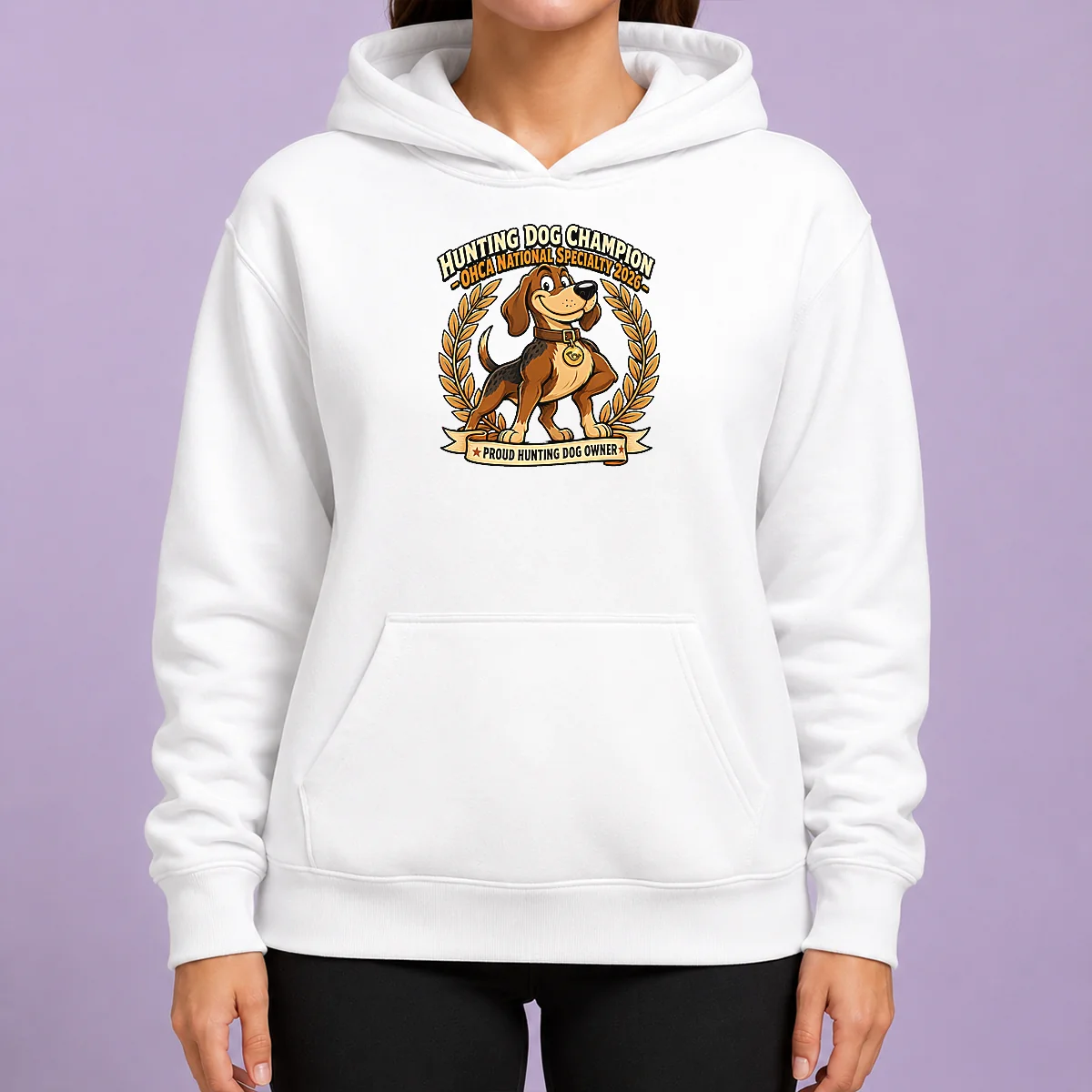 Pretty OHCA National Specialty Hunting Dog Pride Cartoon Hoodie