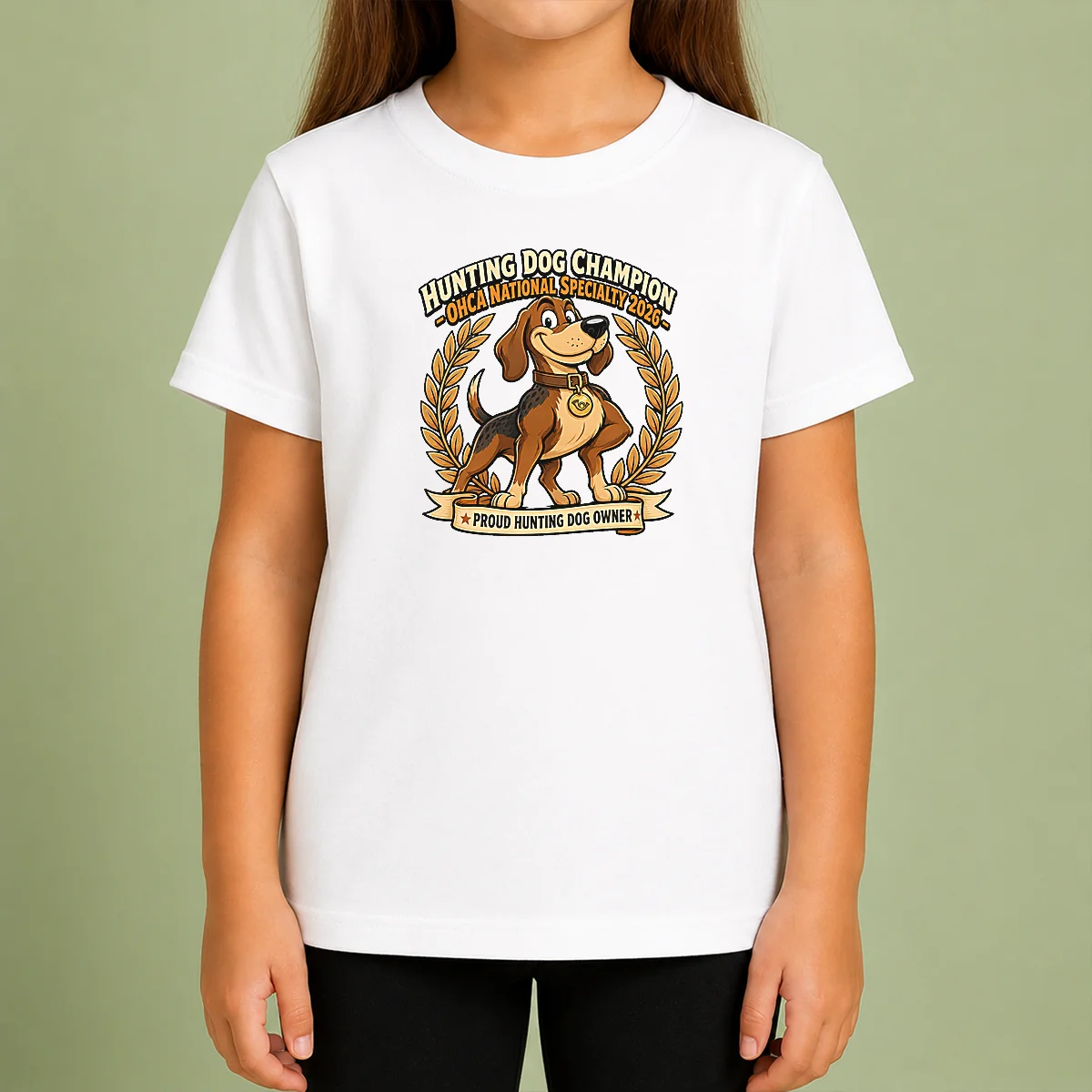 Pretty OHCA National Specialty Hunting Dog Pride Cartoon Kids T-Shirt