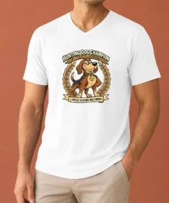Pretty OHCA National Specialty Hunting Dog Pride Cartoon V-Neck Shirt