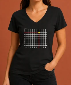Pretty Six Seven Coordinate Geek V-Neck Shirt
