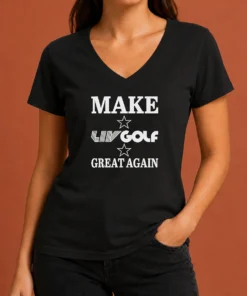 Pretty Top Make LIV Golf Great Again V-Neck Shirt