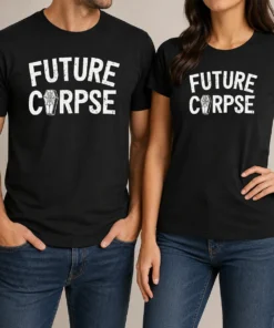 Top Funny Distressed Future Corpse With Coffin Goth