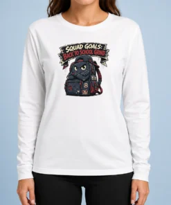 Top Hot Back To School Squad Goals Streetwear Long Sleeve Shirt