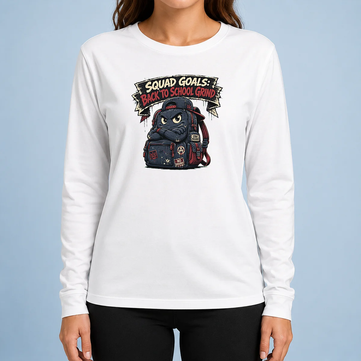 Top Hot Back To School Squad Goals Streetwear Long Sleeve Shirt