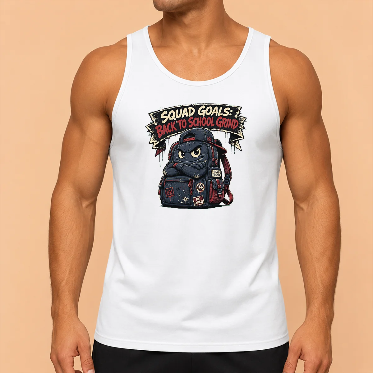 Top Hot Back To School Squad Goals Streetwear Tank Top
