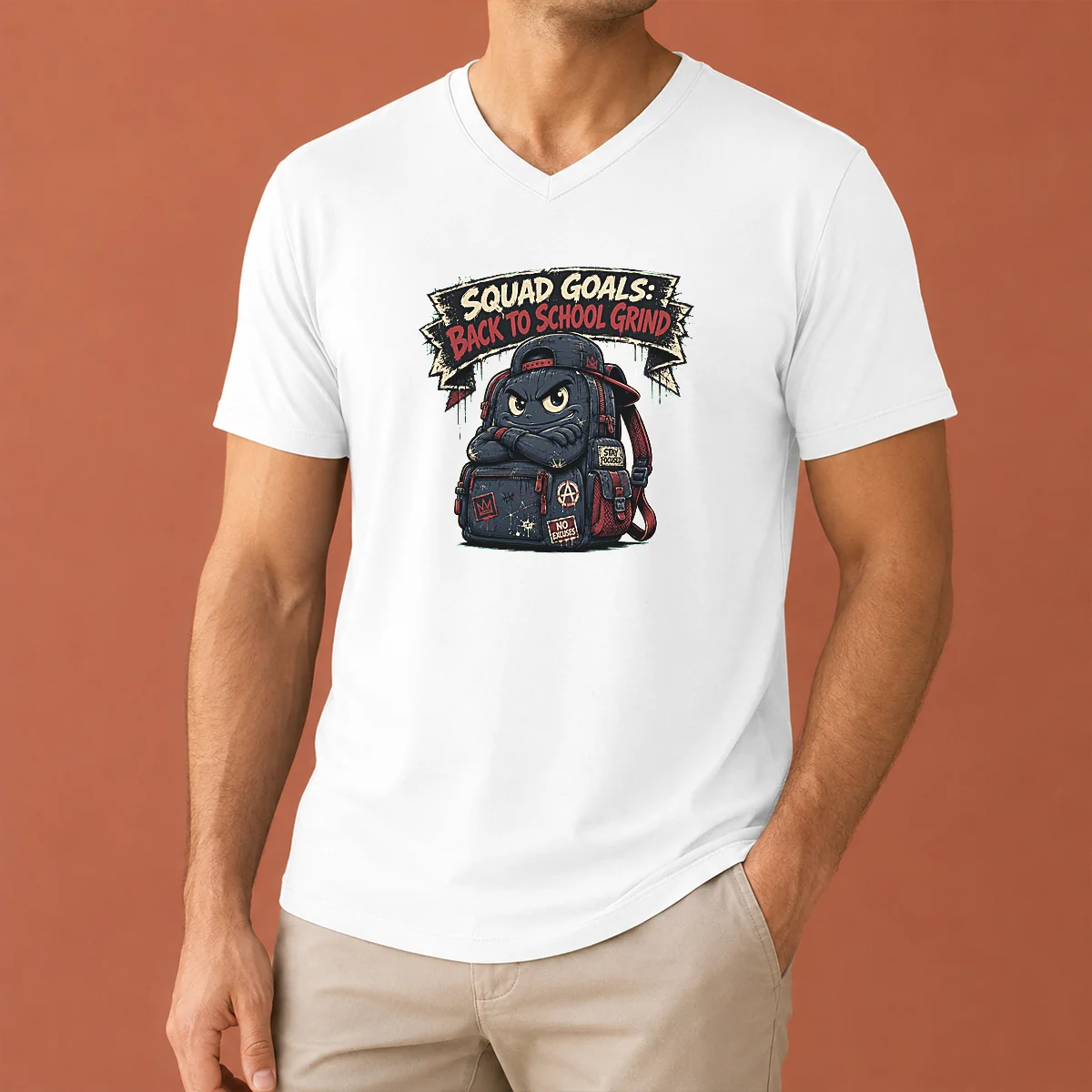 Top Hot Back To School Squad V-Neck Shirt Top Hot Back To School Squad V-Neck Shirt