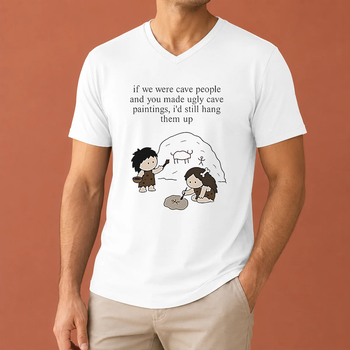 Top Hot If We Were Cave V-Neck Shirt Top Hot If We Were Cave V-Neck Shirt