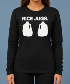 Top Jugs Milk Gallon Sarcastic Long Sleeve Shirt