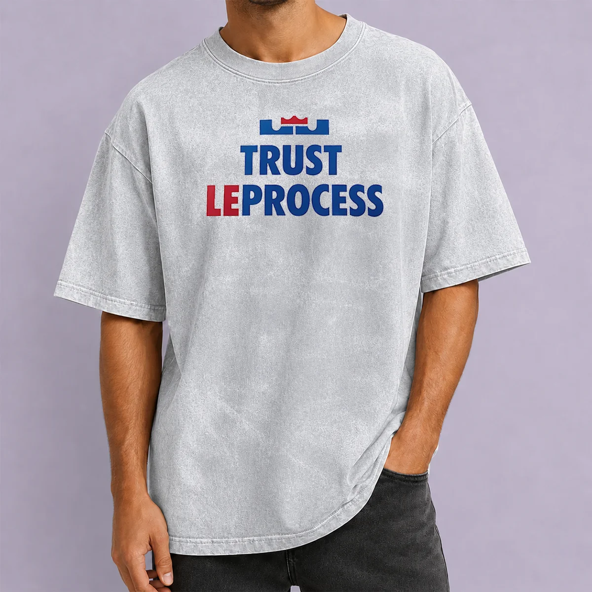 Top Nice Lebron James Philadelphia 76ers Trust The Process NBA Basketball Washed T-Shirt