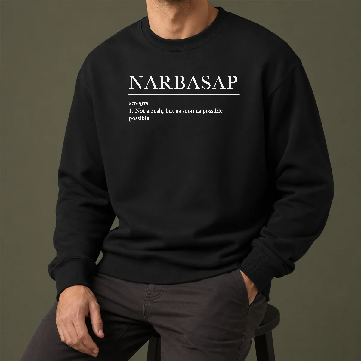 Top Not A Rush But ASAP Geek Sweater